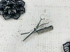 Брошь, р. 5,5х3,3 см, серебро