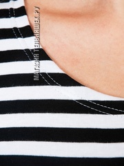 Купить Платье в морском стиле с черной полосой с рукавом 3/4 в Магазине тельняшек