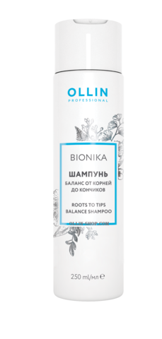 OLLIN bionika шампунь баланс от корней до кончиков 250мл/ roots to tips balance shampoo