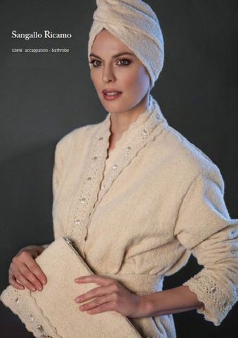 Халат махровый Luna di Giorno Sangallo Ricamo 2818 oro 865