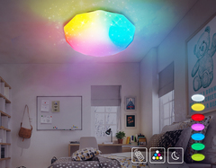 Светодиодный светильник Ambrella FF417 WH 60W Белый c подсветкой RGB