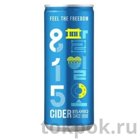 Напиток газированный Cider 815 Woongjin, 250 мл