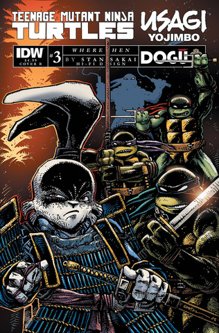 Teenage Mutant Ninja Turtles Usagi Yojimbo WhereWhen #3 (Cover B)