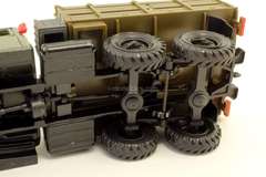 ZIL-131 flatbed truck with awning khaki Elecon Made in USSR 1:43