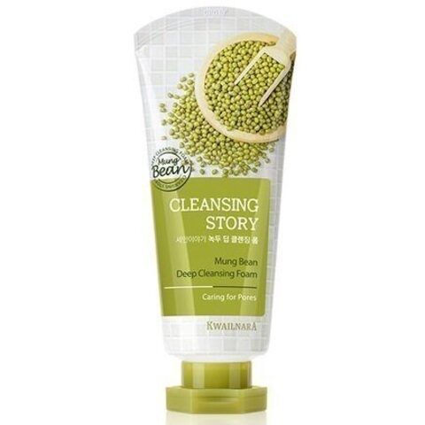 Welcos Cleansing Story Foam Mung beans Пенка для умывания с бобами мунг