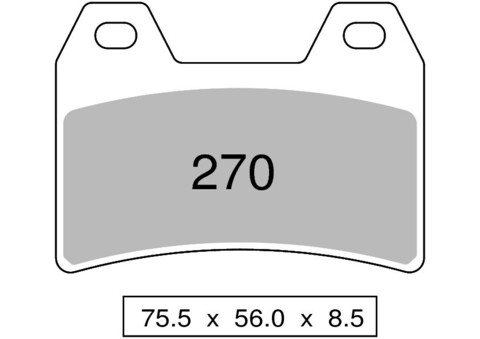 Колодки дискового тормоза Trofeo Sintered 270  (LMP306, FDB2042)