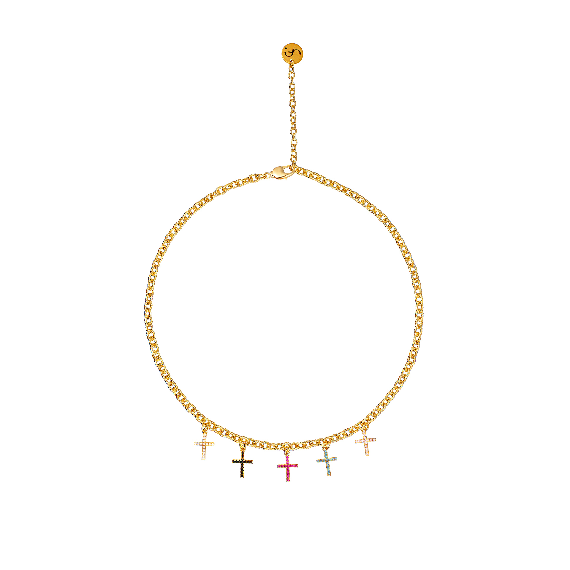 

Колье Colored Crosses Necklace