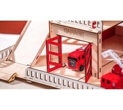 Паркинг M-WOOD - деревянный конструктор, сборная модель, для хранения и игрушечных автомобилей