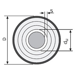 Труба Uponor Ecoflex Supra Plus 25х2,3/68