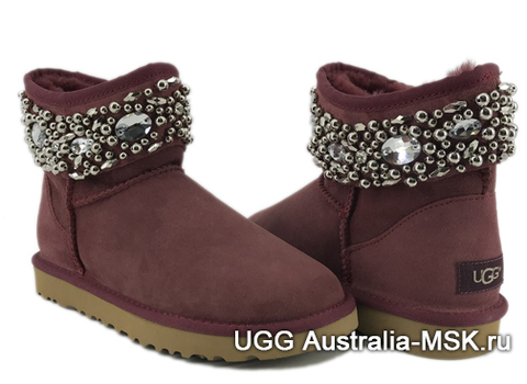 UGG & Jimmy Choo crystals Maroon