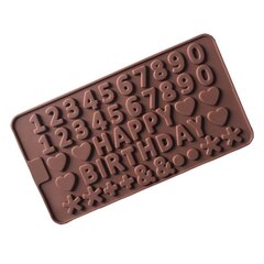 Форма для шоколада 21,5х11,5 см "С Днем рождения"