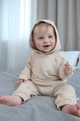 Комплект худи и джоггеры (топлёное молоко)