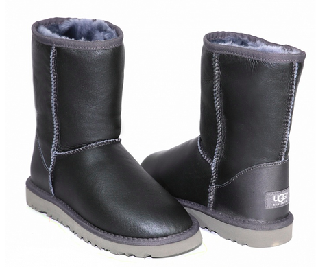 Ugg Classic Short Metallic Grey