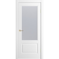 Купить Межкомнатная дверь эмаль Бьянка 2 белоснежная остеклённая