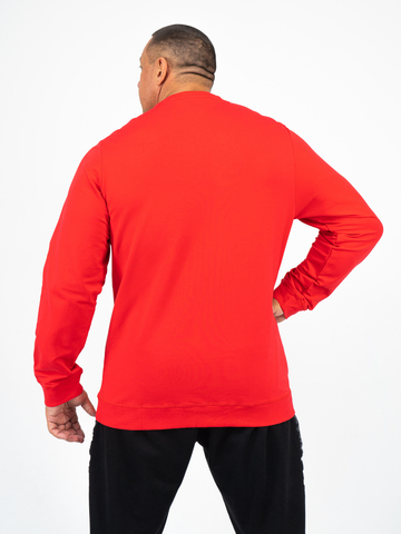 Джемпер красного цвета с круглым вырезом (XS/44, S/46, 3XL/56, 4XL/58) – Распродажа