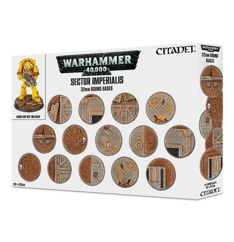 Sector Imperialis 32mm Round Bases (набор круглых 32 мм баз)