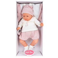 Munecas Antonio Juan Кукла Изабель в розовом, озвученная (детский лепет), 52 см (1956)