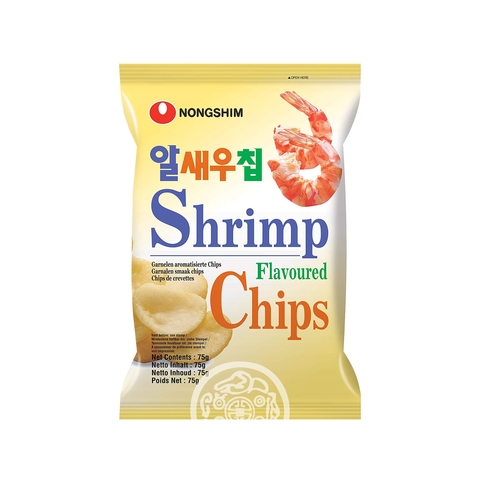 Чипсы NONGSHIM Shrimp flavoured chips с креветочным вкусом 75г Корея