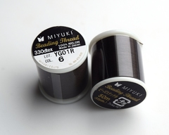 Темно-коричневый. Dark Brown. Нитки для бисероплетения Miyuki.