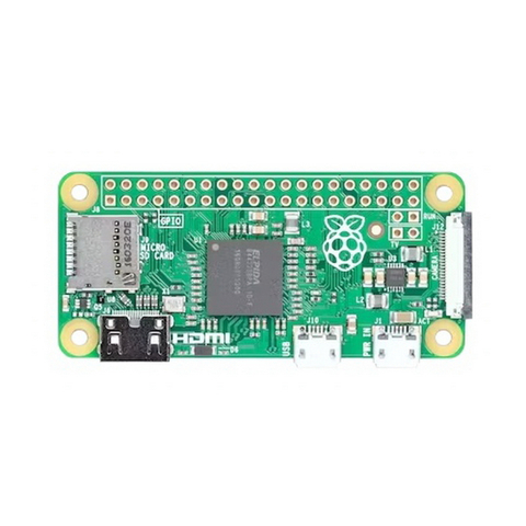 Raspberry Pi Zero 1GHz single-core CPU, 512MB RAM, Mini HDMI port, Micro USB OTG port, Micro USB power, HAT-compatible 40-pin header, Composite video and reset headers, 
CSI camera connector (v1.3 only)(MBZ)