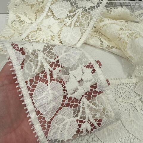 Кружево RM Chantilly Cotton кобея IVORY