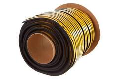 Уплотнитель 4х9мм белый 1м / 2 полосы