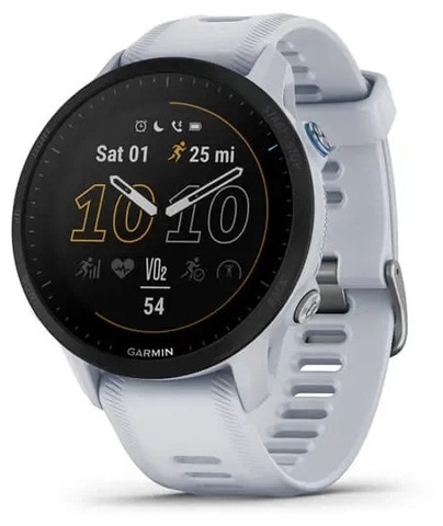 Умные часы Garmin Forerunner 955 Wi-Fi, белый камень (010-02638-31)