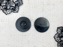 Пуговицы, d 1,8 см, 2 прокола, чёрный