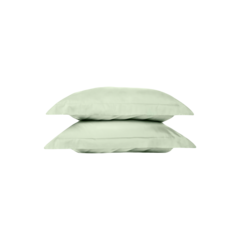 Комплект из двух сатиновых наволочек 70х70см | светло-зеленый