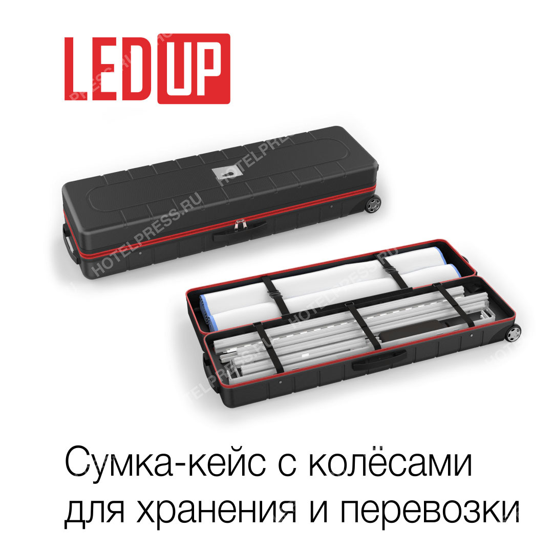 Led up / Лед Ап мобильный стенд с диодной подсветкой - 85 см х 200 см