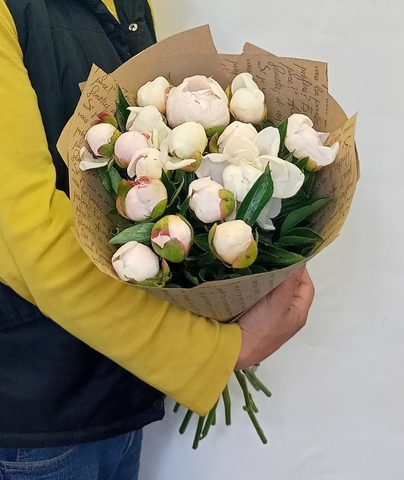 Букет пионов Нежность