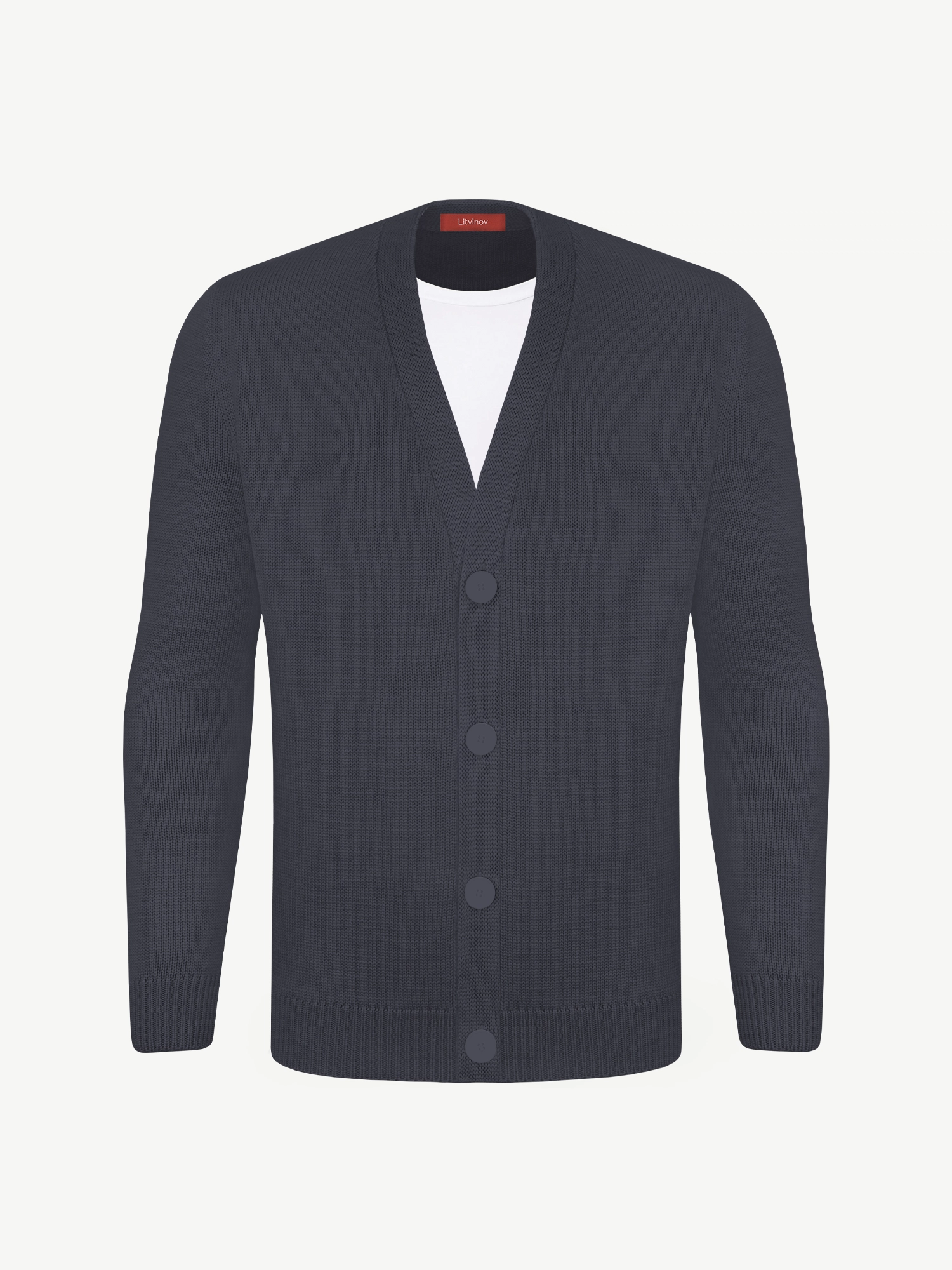 Кардиган с пуговицами из экохлопка