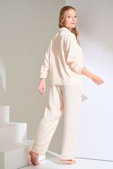 Пижамный топ с длинным рукавом LISCA PARIS 084389 | Сливочный пломбир