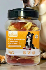 Biohaus лакомство для собак уши кроличьи с мясом кролика