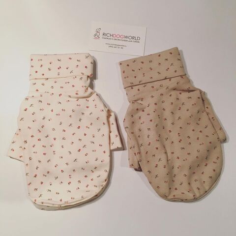 5192 BH Водолазка узкая горловина "Flower Pola Tee"