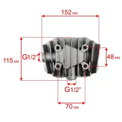 Головка цилиндра QUATTRO ELEMENTI КМ 24/50-260 (248-481-002)