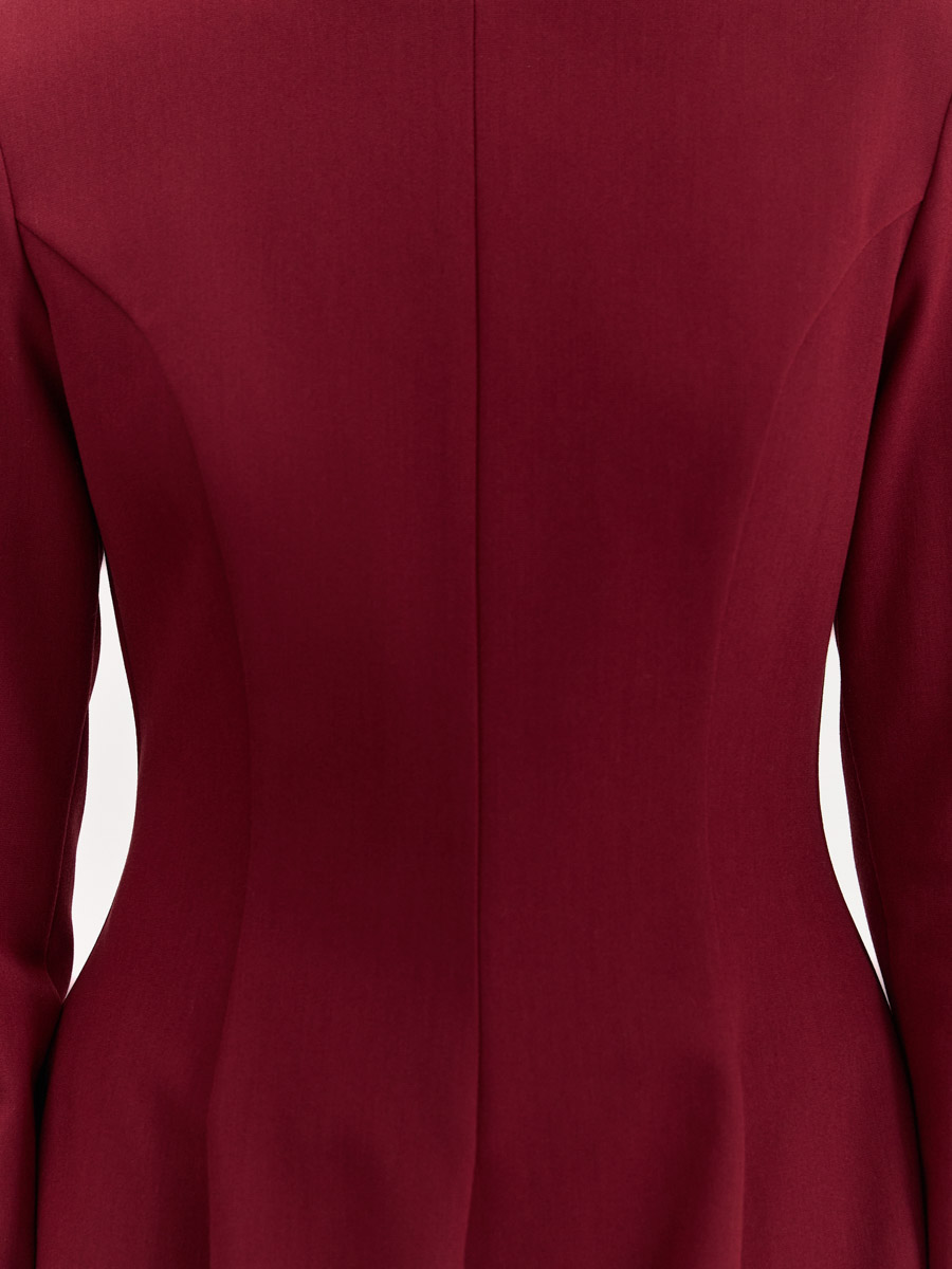 

Платье Чарли с объёмной юбкой, Бордовый