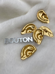 Пуговицы Скиапар. матовое золото в форме 