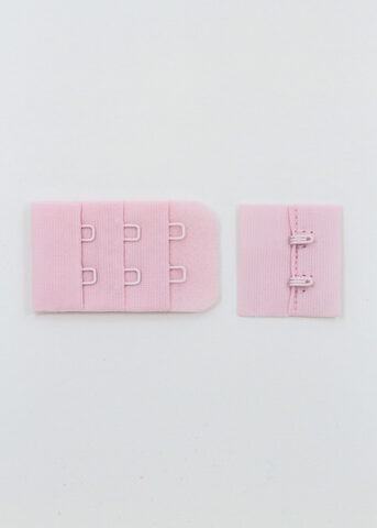 Застежка для бюстгальтера нежно-розовая с крючками 2х3 НОВАЯ