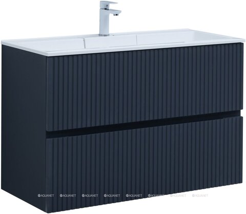 Aquanet 332522 Тумба с раковиной Джейн 100 цв.маренго (раковина Фортуна) (332522)