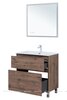 Aquanet 345680 Тумба с раковиной Алвита new 80 (Flat) напольная 2 ящ. цв.дуб веллингтон табак (345680)
