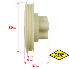 Шкив ведомый DDE снегоотбрасывателя STE140 (790-403-53)