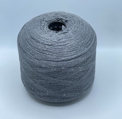 Бобинная пряжа, Merino Pailletes, 450м, 80% Меринос, 20% Полиэстер(пайетка), Чернила+пайетка. 39467