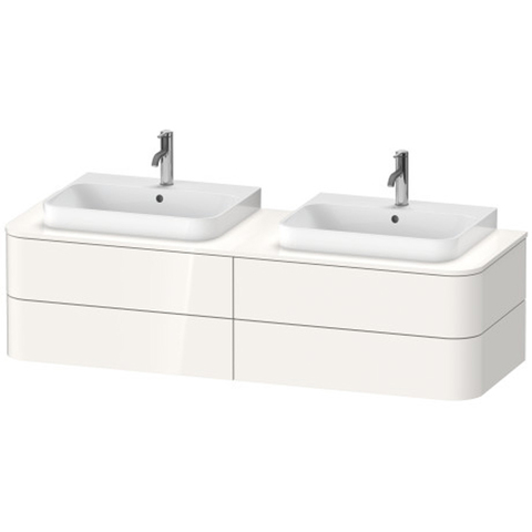 Duravit Happy D.2 Plus Тумба подвесная  408x1600x550мм 4  ящика, цвет: stone grey satin matt HP4973R9292