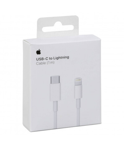 Кабель Apple USB-C to Lightning Cable 1м (Белый) (Оригинальный)