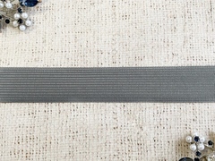 Тесьма окантовочная тканая, ш. 2,4 см, 2,6 гр/м, серый