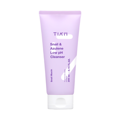 TIAM Гель для умывания с муцином улитки и азуленом - Snail & Azulene Low pH Cleanser, 200мл