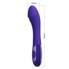 Фиолетовый вибростимулятор Elemetal-Youth - 19,3 см. - 