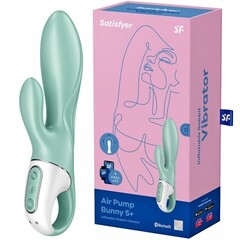 Вибратор-кролик Satisfyer Air Pump Bunny 5+, мятный