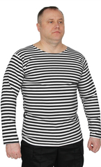 Тельняшка х/б Лето кулирка черная полоса